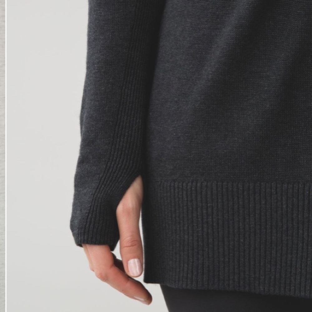 SOLD✨Lululemon Peace Of Mind Wrap Heathered Black✨ - Picture 8 of 8